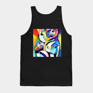 The Owl and The Pussycat Abstract Tank Top